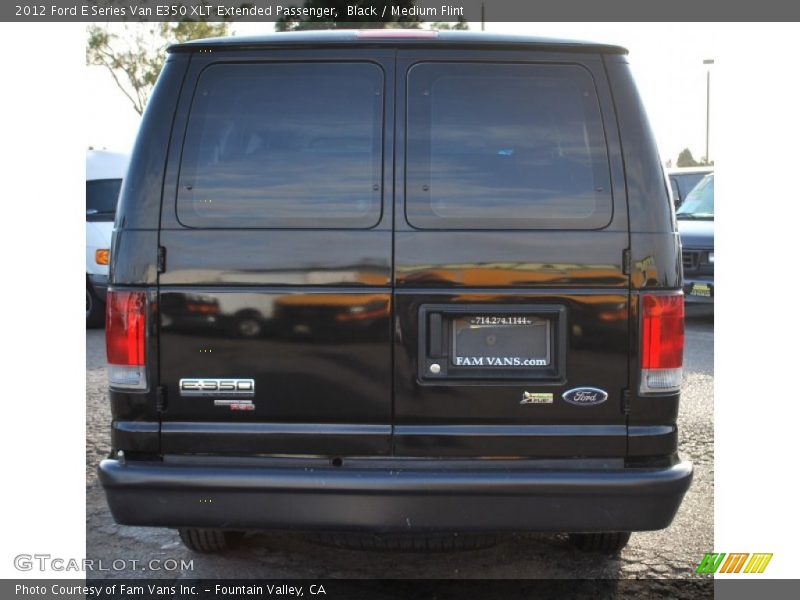 Black / Medium Flint 2012 Ford E Series Van E350 XLT Extended Passenger