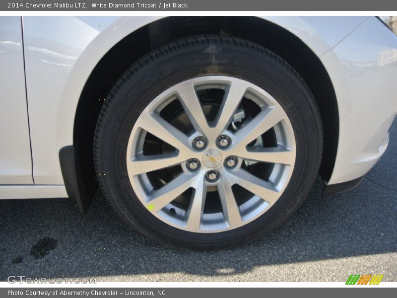 White Diamond Tricoat / Jet Black 2014 Chevrolet Malibu LTZ