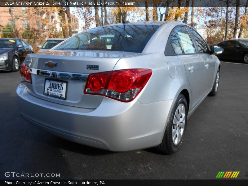 Silver Ice Metallic / Jet Black/Medium Titanium 2014 Chevrolet Cruze LS