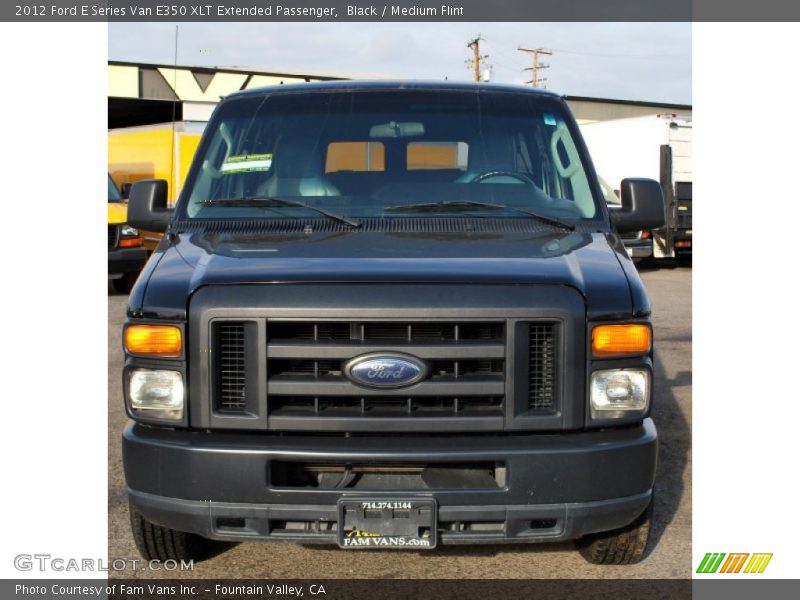 Black / Medium Flint 2012 Ford E Series Van E350 XLT Extended Passenger