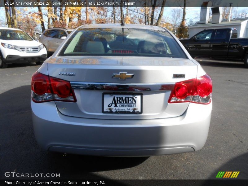 Silver Ice Metallic / Jet Black/Medium Titanium 2014 Chevrolet Cruze LS
