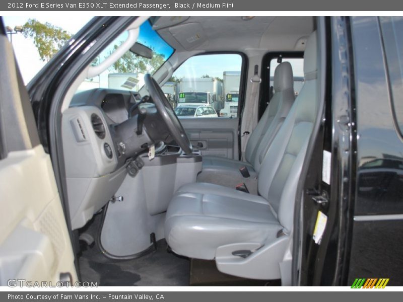 Black / Medium Flint 2012 Ford E Series Van E350 XLT Extended Passenger