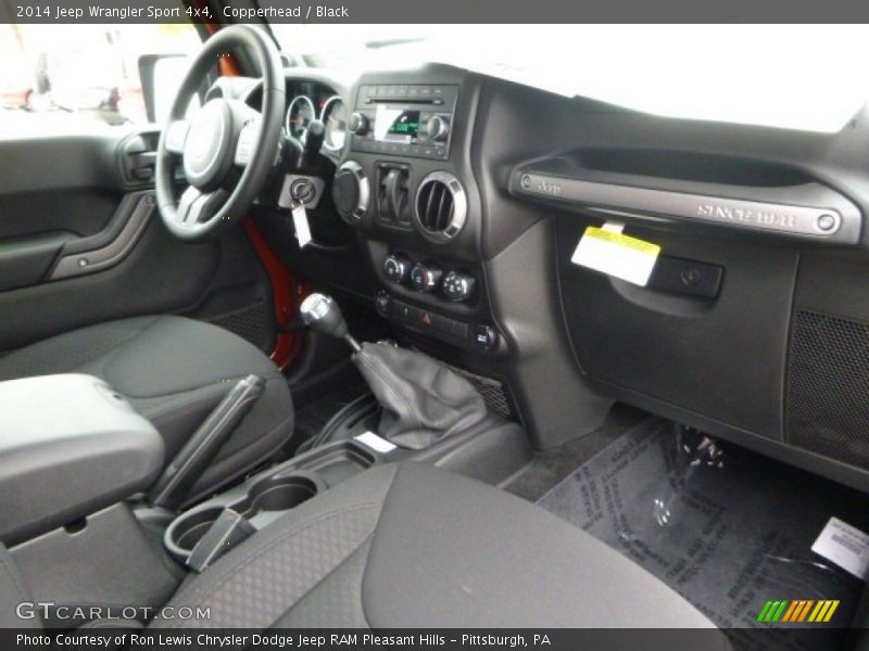 Dashboard of 2014 Wrangler Sport 4x4