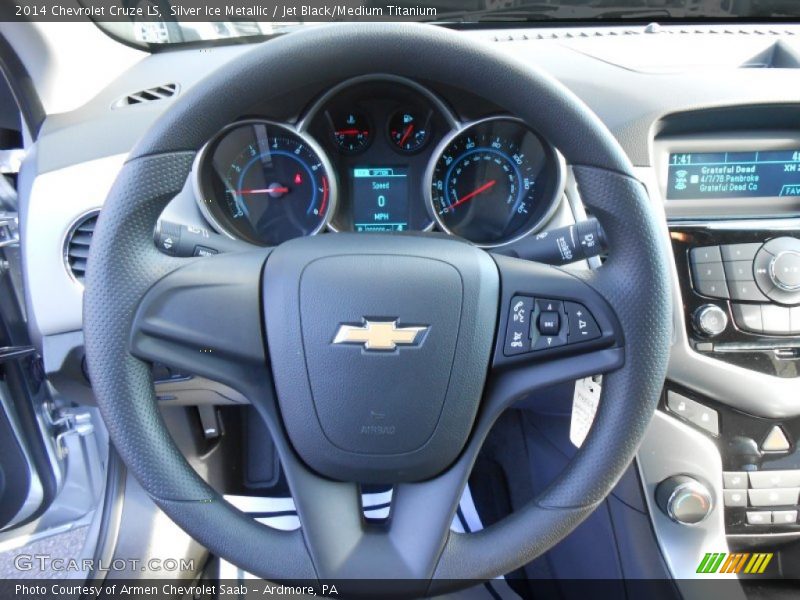 Silver Ice Metallic / Jet Black/Medium Titanium 2014 Chevrolet Cruze LS