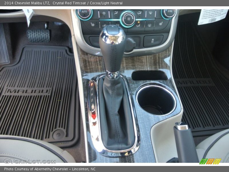 Crystal Red Tintcoat / Cocoa/Light Neutral 2014 Chevrolet Malibu LTZ