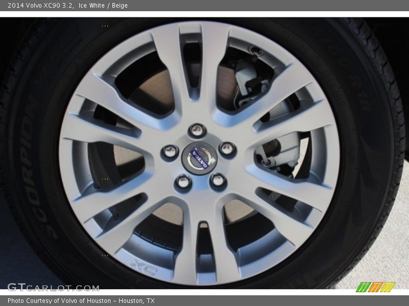 Ice White / Beige 2014 Volvo XC90 3.2