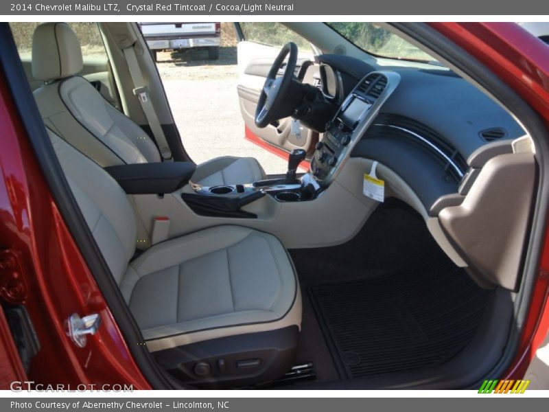 Crystal Red Tintcoat / Cocoa/Light Neutral 2014 Chevrolet Malibu LTZ