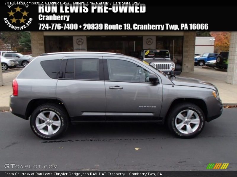 Mineral Gray Metallic / Dark Slate Gray 2011 Jeep Compass 2.4 Latitude 4x4