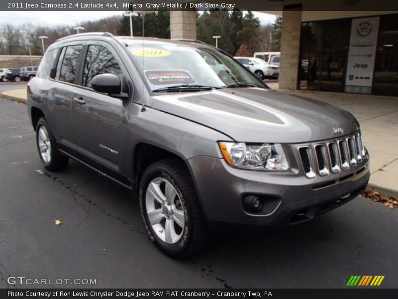 Mineral Gray Metallic / Dark Slate Gray 2011 Jeep Compass 2.4 Latitude 4x4