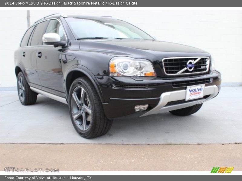 Black Sapphire Metallic / R-Design Calcite 2014 Volvo XC90 3.2 R-Design