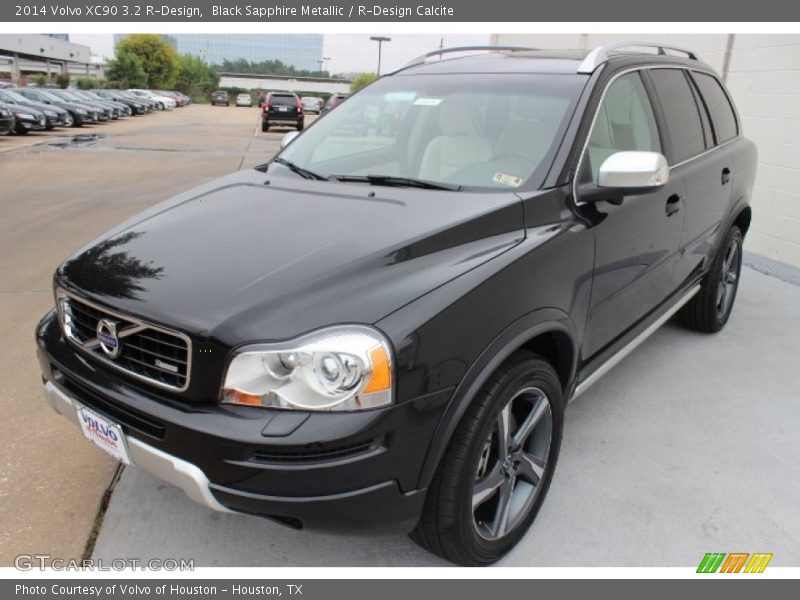Black Sapphire Metallic / R-Design Calcite 2014 Volvo XC90 3.2 R-Design