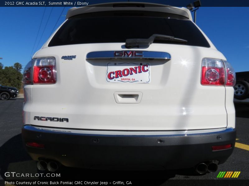 Summit White / Ebony 2012 GMC Acadia SLT