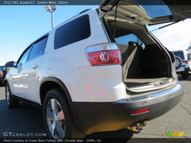 Summit White / Ebony 2012 GMC Acadia SLT