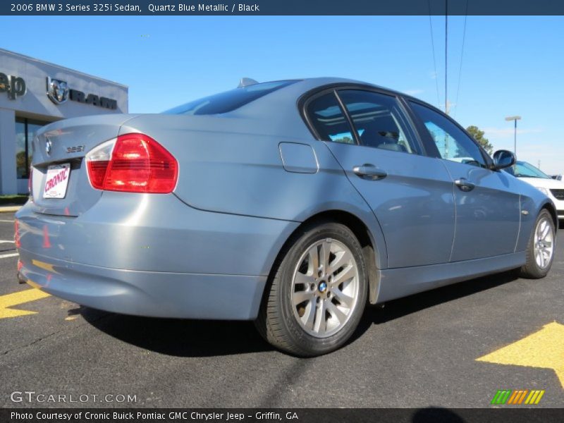 Quartz Blue Metallic / Black 2006 BMW 3 Series 325i Sedan