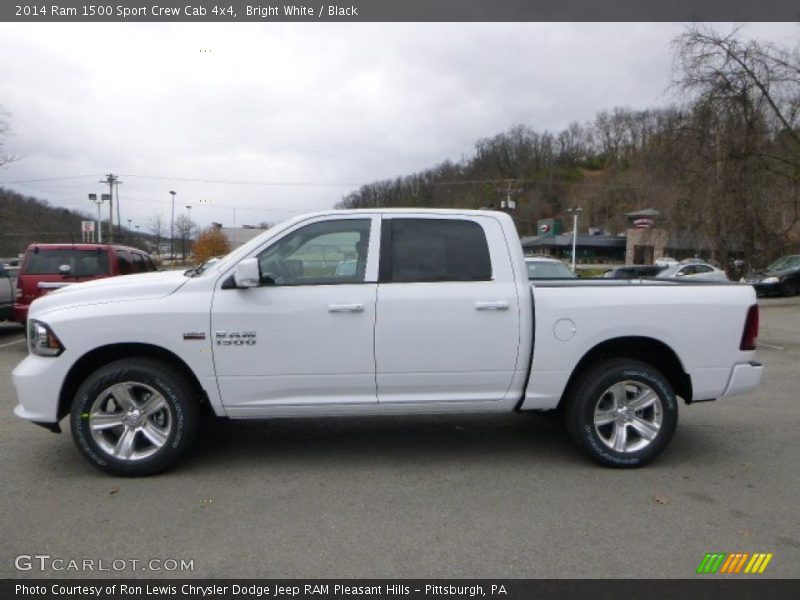 Bright White / Black 2014 Ram 1500 Sport Crew Cab 4x4