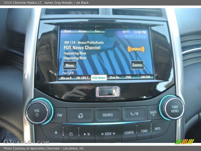 Ashen Gray Metallic / Jet Black 2014 Chevrolet Malibu LT