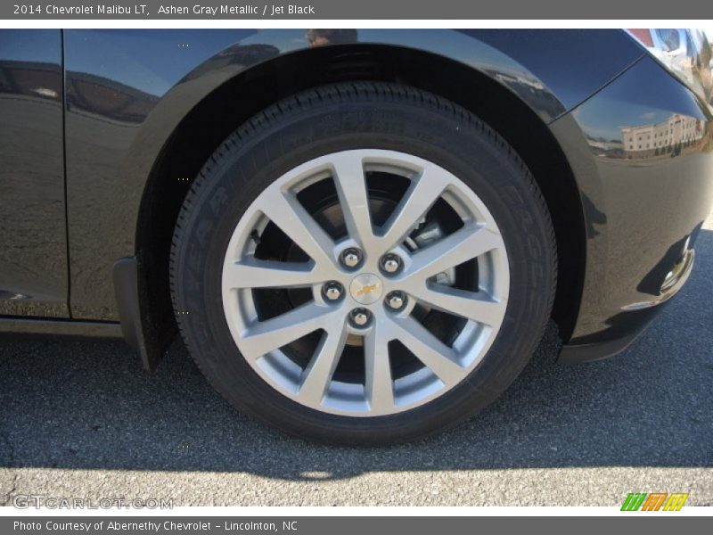 Ashen Gray Metallic / Jet Black 2014 Chevrolet Malibu LT