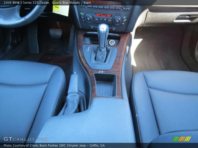 Quartz Blue Metallic / Black 2006 BMW 3 Series 325i Sedan