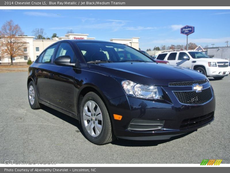 Blue Ray Metallic / Jet Black/Medium Titanium 2014 Chevrolet Cruze LS