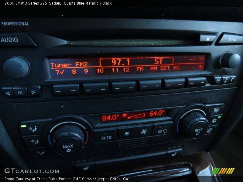 Quartz Blue Metallic / Black 2006 BMW 3 Series 325i Sedan