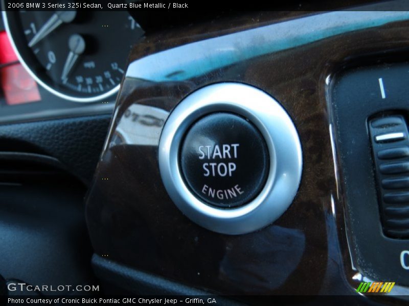 Quartz Blue Metallic / Black 2006 BMW 3 Series 325i Sedan