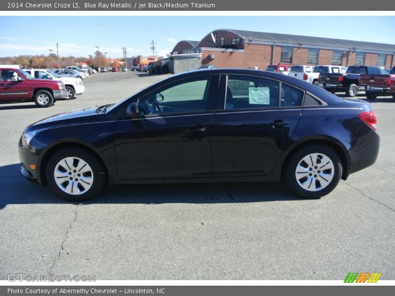 Blue Ray Metallic / Jet Black/Medium Titanium 2014 Chevrolet Cruze LS