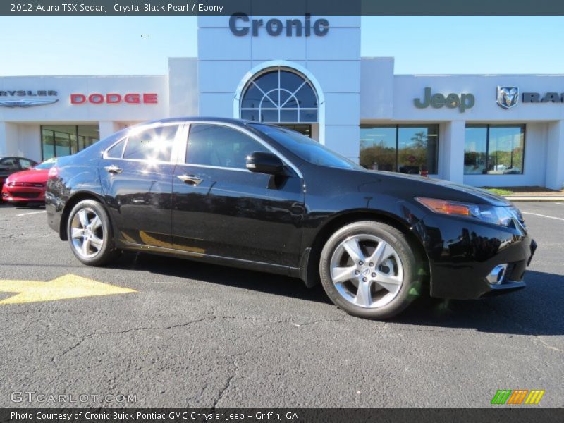 Crystal Black Pearl / Ebony 2012 Acura TSX Sedan