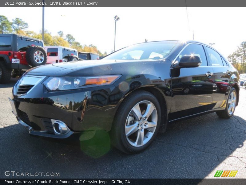 Crystal Black Pearl / Ebony 2012 Acura TSX Sedan