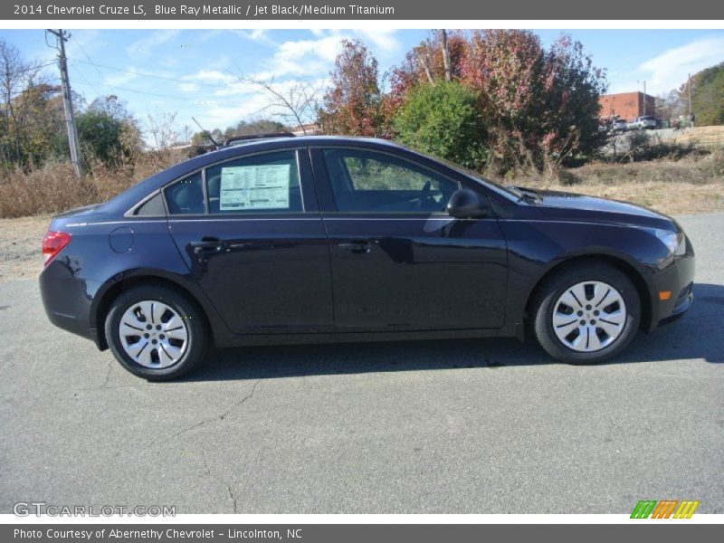Blue Ray Metallic / Jet Black/Medium Titanium 2014 Chevrolet Cruze LS