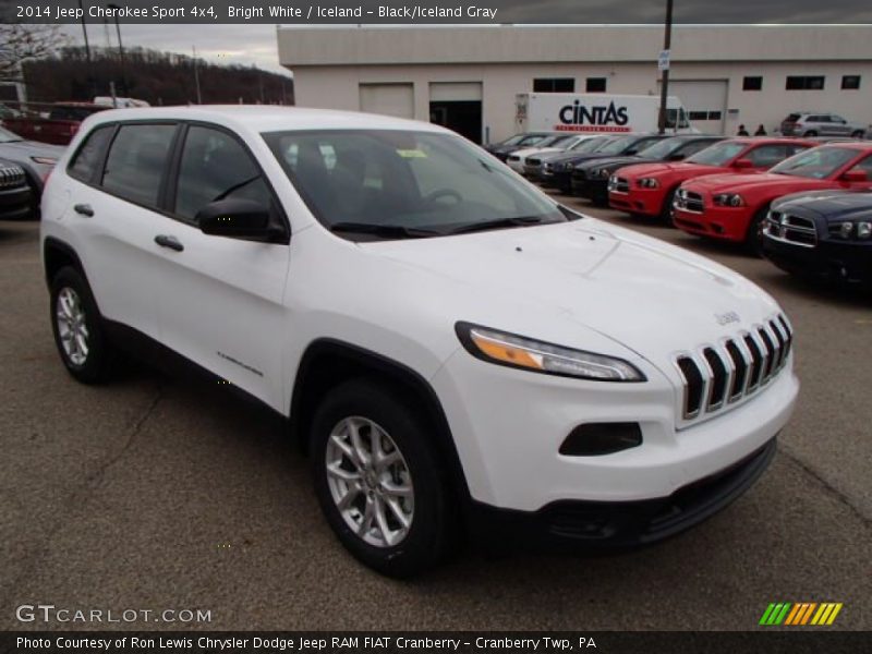 Bright White / Iceland - Black/Iceland Gray 2014 Jeep Cherokee Sport 4x4