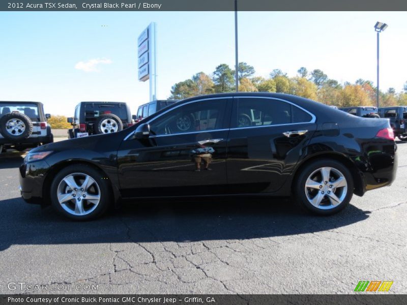 Crystal Black Pearl / Ebony 2012 Acura TSX Sedan