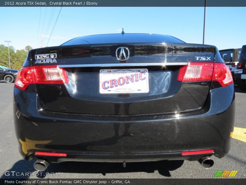 Crystal Black Pearl / Ebony 2012 Acura TSX Sedan