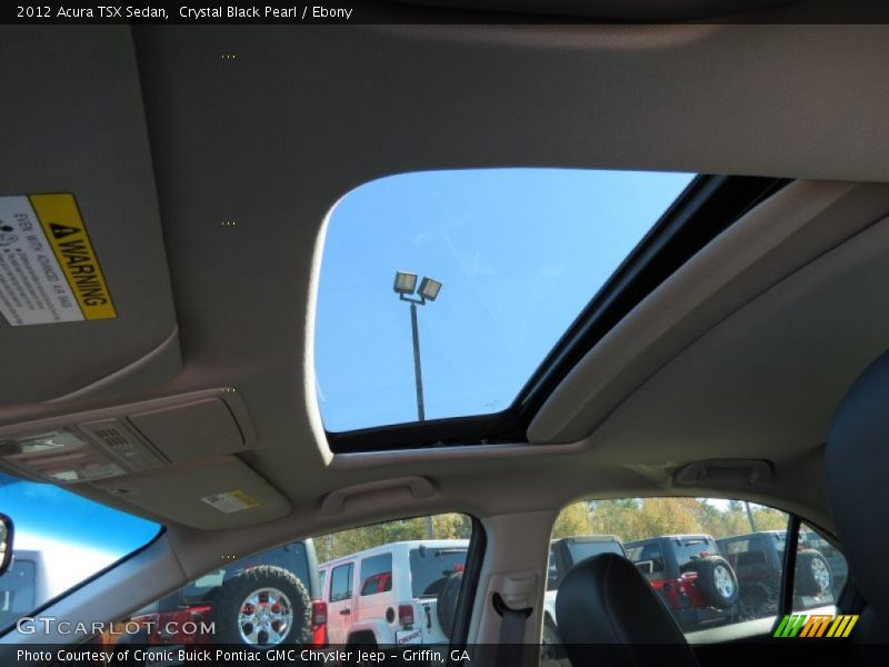 Crystal Black Pearl / Ebony 2012 Acura TSX Sedan