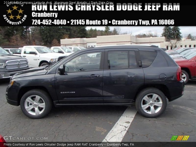 Maximum Steel Metallic / Dark Slate Gray 2014 Jeep Compass Latitude 4x4