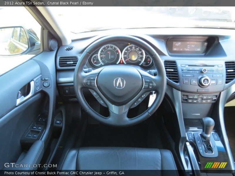 Crystal Black Pearl / Ebony 2012 Acura TSX Sedan
