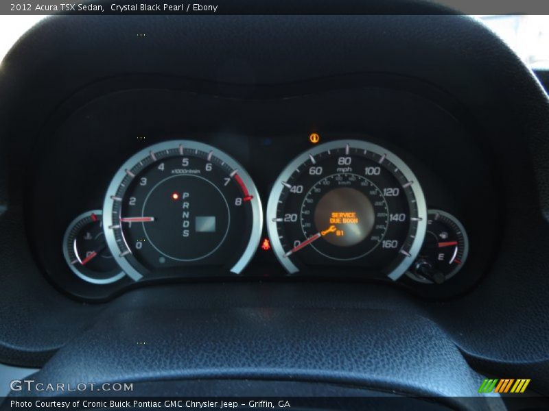 Crystal Black Pearl / Ebony 2012 Acura TSX Sedan