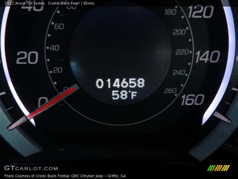 Crystal Black Pearl / Ebony 2012 Acura TSX Sedan