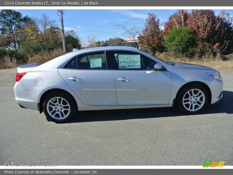 Silver Ice Metallic / Jet Black 2014 Chevrolet Malibu LT
