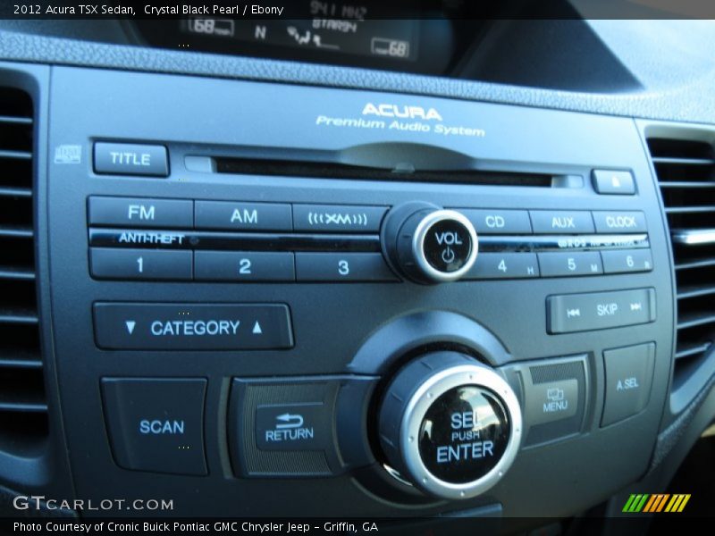 Crystal Black Pearl / Ebony 2012 Acura TSX Sedan