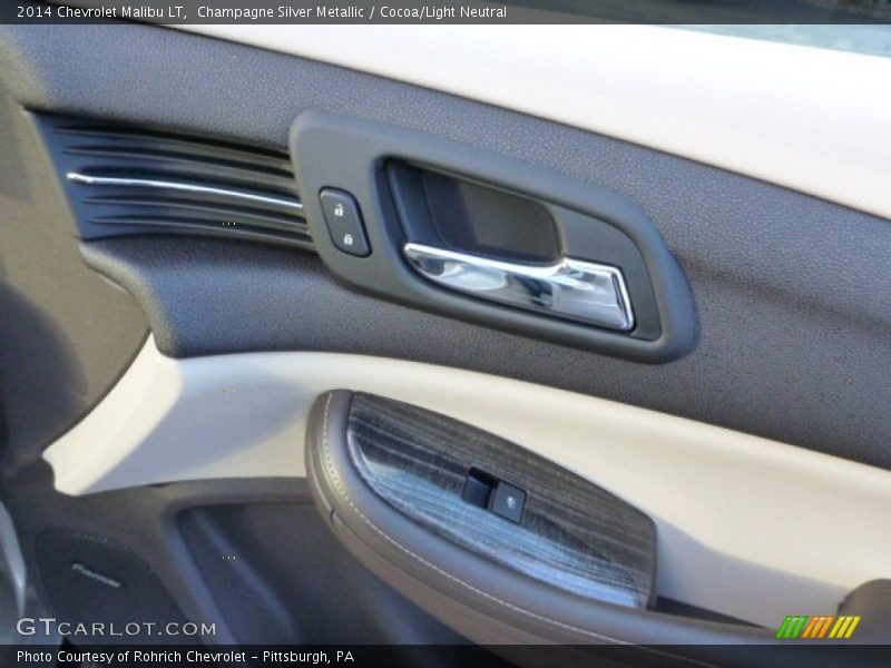 Champagne Silver Metallic / Cocoa/Light Neutral 2014 Chevrolet Malibu LT