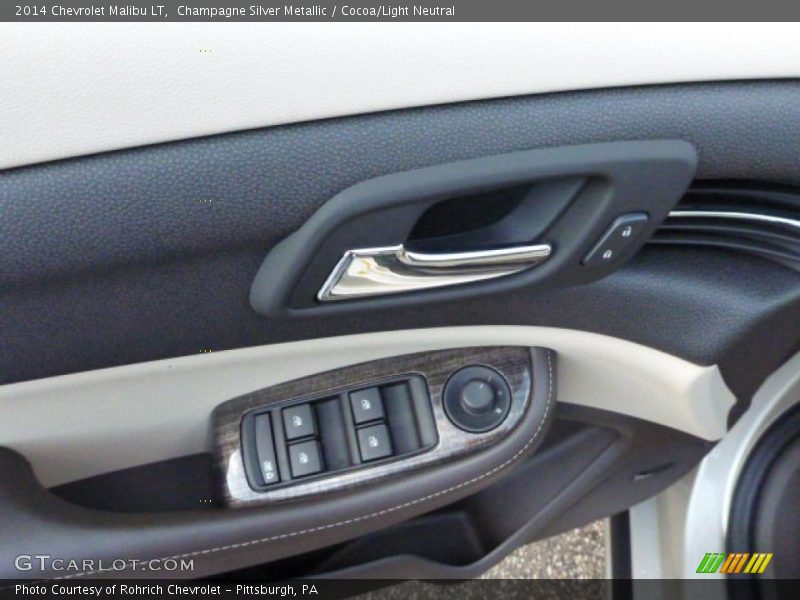 Champagne Silver Metallic / Cocoa/Light Neutral 2014 Chevrolet Malibu LT