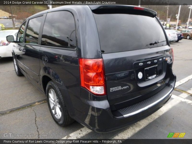 Maximum Steel Metallic / Black/Light Graystone 2014 Dodge Grand Caravan SE