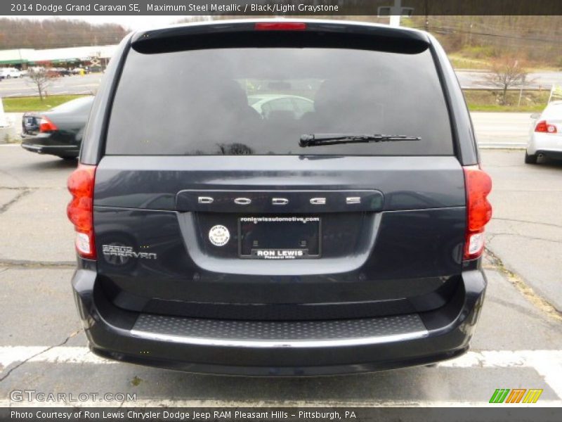 Maximum Steel Metallic / Black/Light Graystone 2014 Dodge Grand Caravan SE
