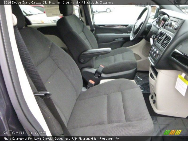 Maximum Steel Metallic / Black/Light Graystone 2014 Dodge Grand Caravan SE