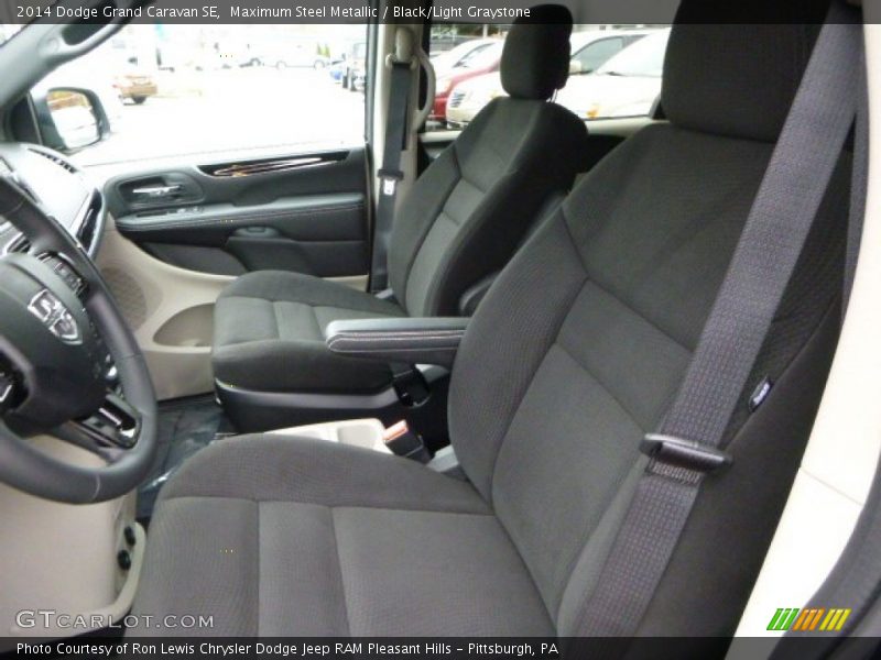 Maximum Steel Metallic / Black/Light Graystone 2014 Dodge Grand Caravan SE