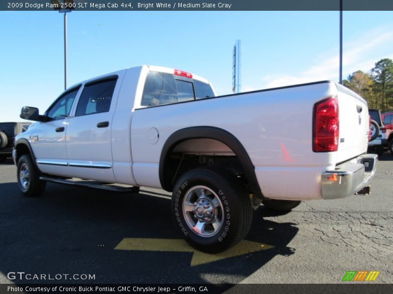 Bright White / Medium Slate Gray 2009 Dodge Ram 2500 SLT Mega Cab 4x4