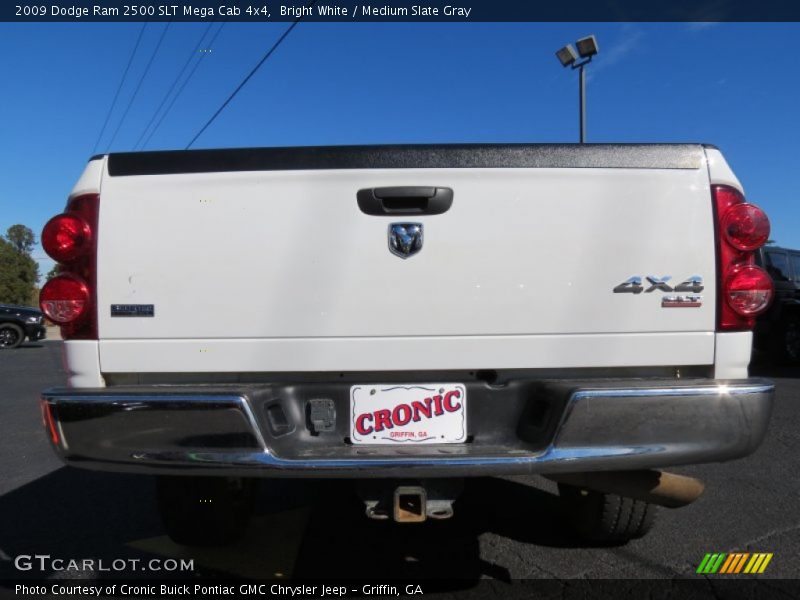 Bright White / Medium Slate Gray 2009 Dodge Ram 2500 SLT Mega Cab 4x4