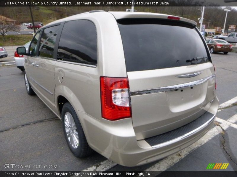 Cashmere Pearl / Dark Frost Beige/Medium Frost Beige 2014 Chrysler Town & Country Limited