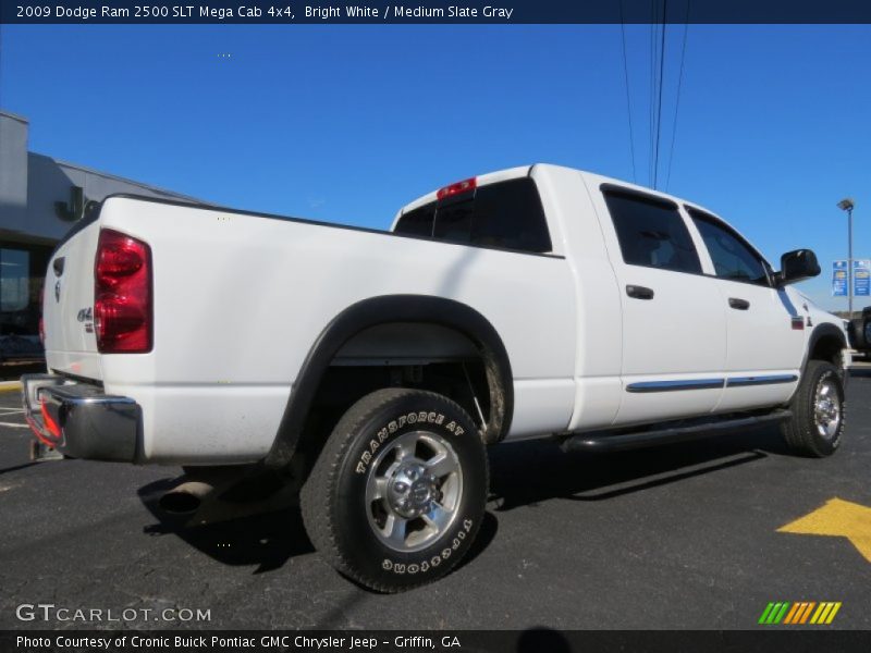 Bright White / Medium Slate Gray 2009 Dodge Ram 2500 SLT Mega Cab 4x4