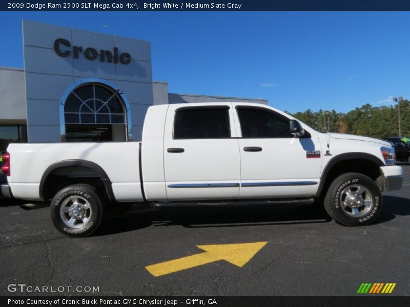 Bright White / Medium Slate Gray 2009 Dodge Ram 2500 SLT Mega Cab 4x4